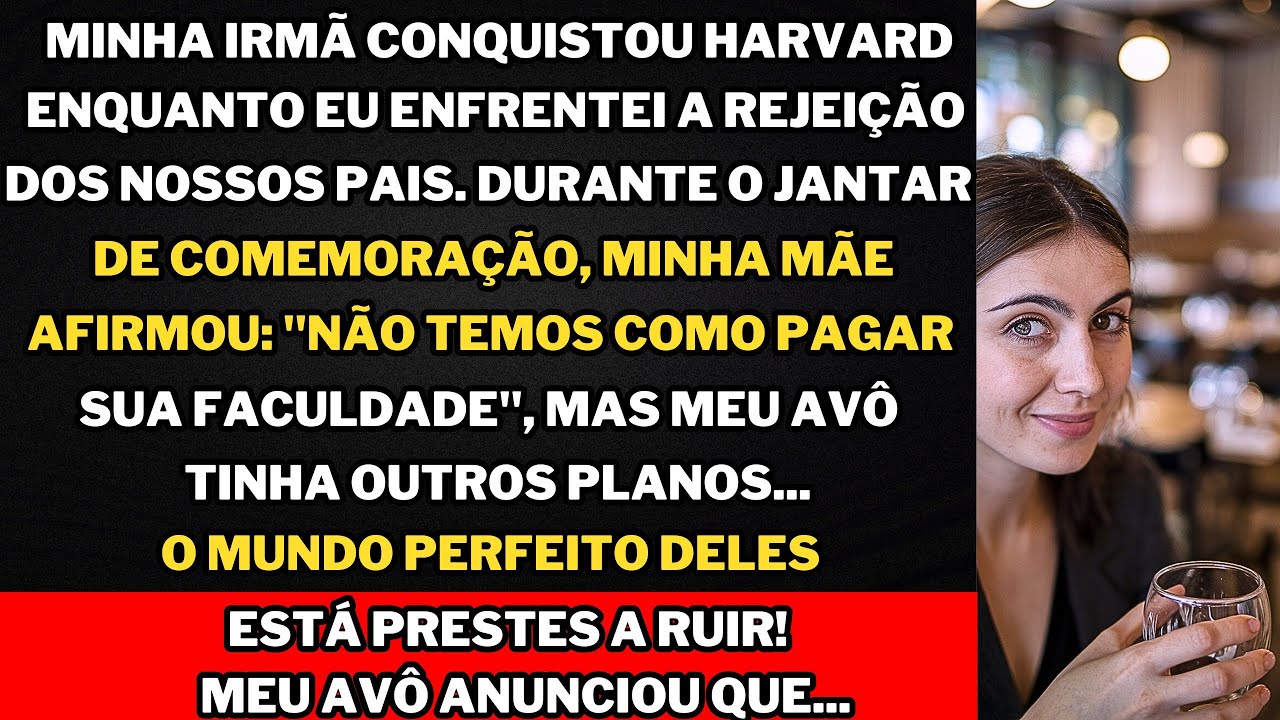 Minha irmã entrou em Harvard enquanto eu recebi o 'não' dos nossos pais: "Não podemos pagar."