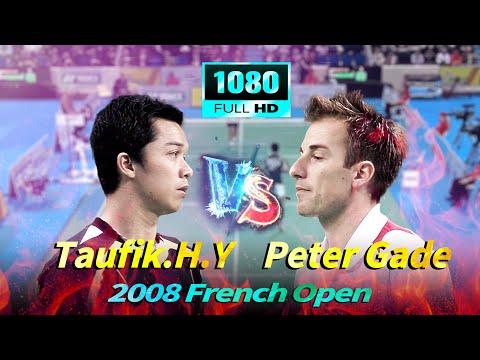 [FullHD|50FPS] - MS - Taufik Hidayat vs Peter Gade | 2008 French Open | Highlights - Best Quality