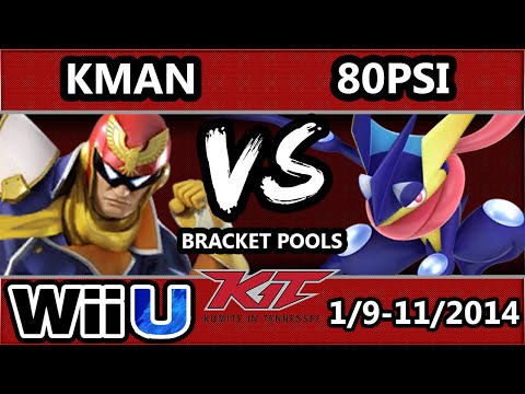 KiT 15 - Kman (Captain Falcon) Vs. 80PSI (Greninja) SSB4 Pool 7 - Smash 4 Wii U