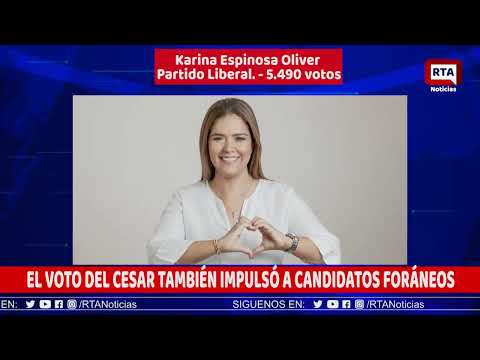 EL VOTO DEL CESAR TAMBIÉN IMPULSÓ A CANDIDATOS FORÁNEOS