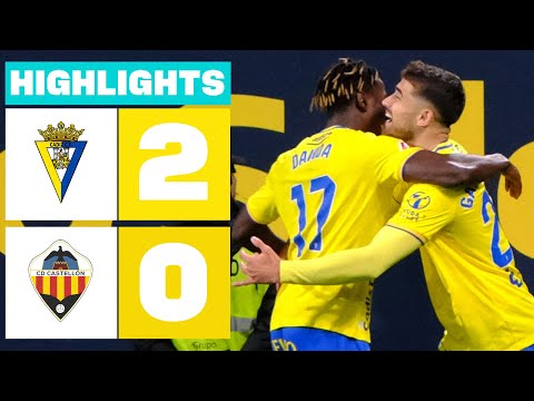 CÁDIZ CF 2 - 0 CD CASTELLÓN | RESUMEN LALIGA HYPERMOTION