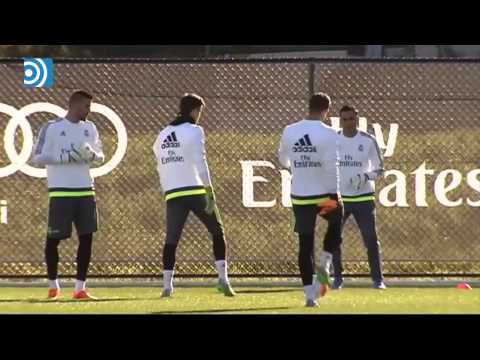 Primer entrenamiento de Kiko Casilla con el Real Madrid en Australia