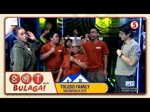 EAT BULAGA Toledo Family, Domingo Family, at Tuazon Family sa "Gimme 5"!