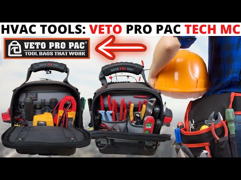 HVAC TOOLS: Veto Pro Pac TECH MC Loadout (Best HVAC Service Technician Tool Bag Loadout) Review