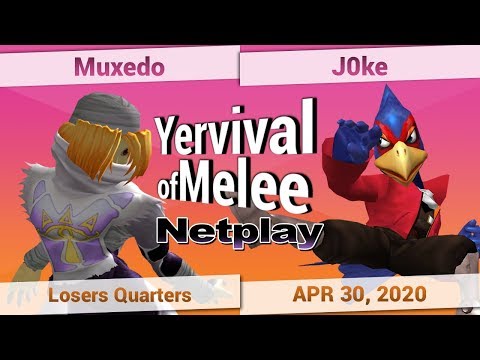 Muxedo (Sheik, Peach) vs. J0ke (Falco) - Losers Quarters - Yervival of Melee #7