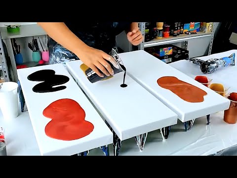 My Absolute Favorite Metallic Painting Techniques! - Acrylic Pouring and Abstract Art!