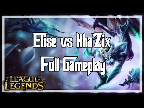 [League of Legends] Elise vs Kha'Zix - Jungle - Ranked Gameplay - Season 7 -  Patch 7.6