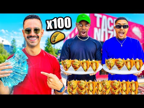 ¡Te Doy $50,000 si Comes 100 TACOS! 🌮😱