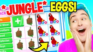 HATCHING 100 *JUNGLE EGGS* In Adopt Me!! The RARES