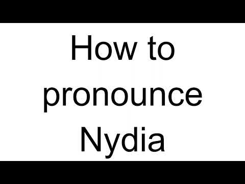 How to Pronounce Nydia (English)