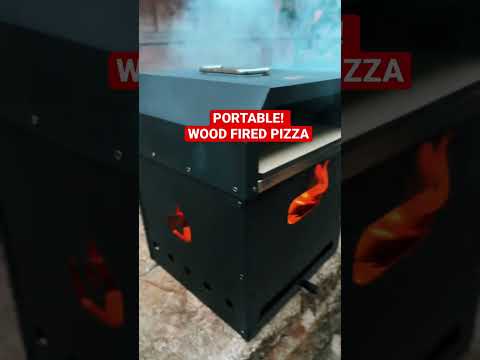 The PIZZELLO Portable Wood Fired Pizza Oven FIRE! #woodfiredpizza #pizzaoven