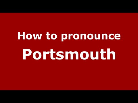 How to pronounce Portsmouth