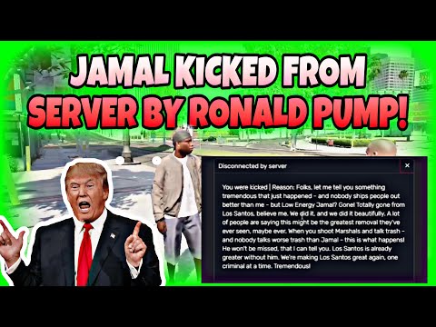 Jamal Kicked From Server By President Ronald Pump | Besties | NoPixel GTA RP | NoPixel Clips