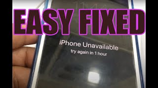 How to fix iPhone Unavailable / try again in 1 hour | iPhone 7Plus | Pamilyang Merida