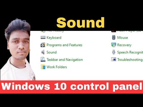 Sound in control panel | Windows 10 settings | The AB