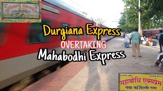 preview picture of video 'Madly Honking Durgiana Express Overtaking Mahabodhi Express at Flat 110kmph || INDIAN RAILWAYS ||'