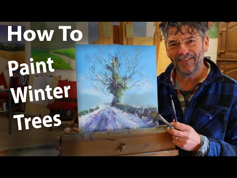 Thumbnail of Painting winter trees Thumbnail of Painting winter trees