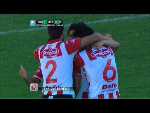 Gol Triverio. Huracán 1 - Unión 2. B Nacional. Fecha 20.