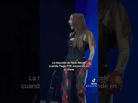 Nicki Nicole is surprised when Tiago PZK appears on her show 😱