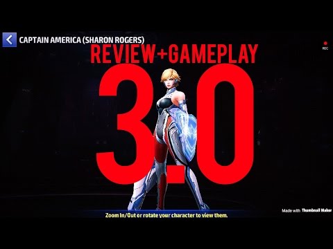 Marvel Future Fight Sharon Rogers Uniform Review+Gameplay