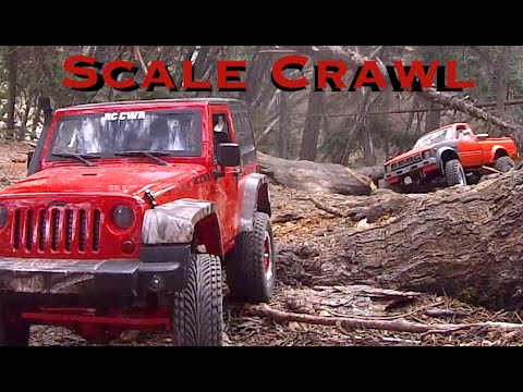 RC CWR Scale Trail with 2 custom built rigs Axial Jeep rubicon and a Toyota Tamiya RC4WD