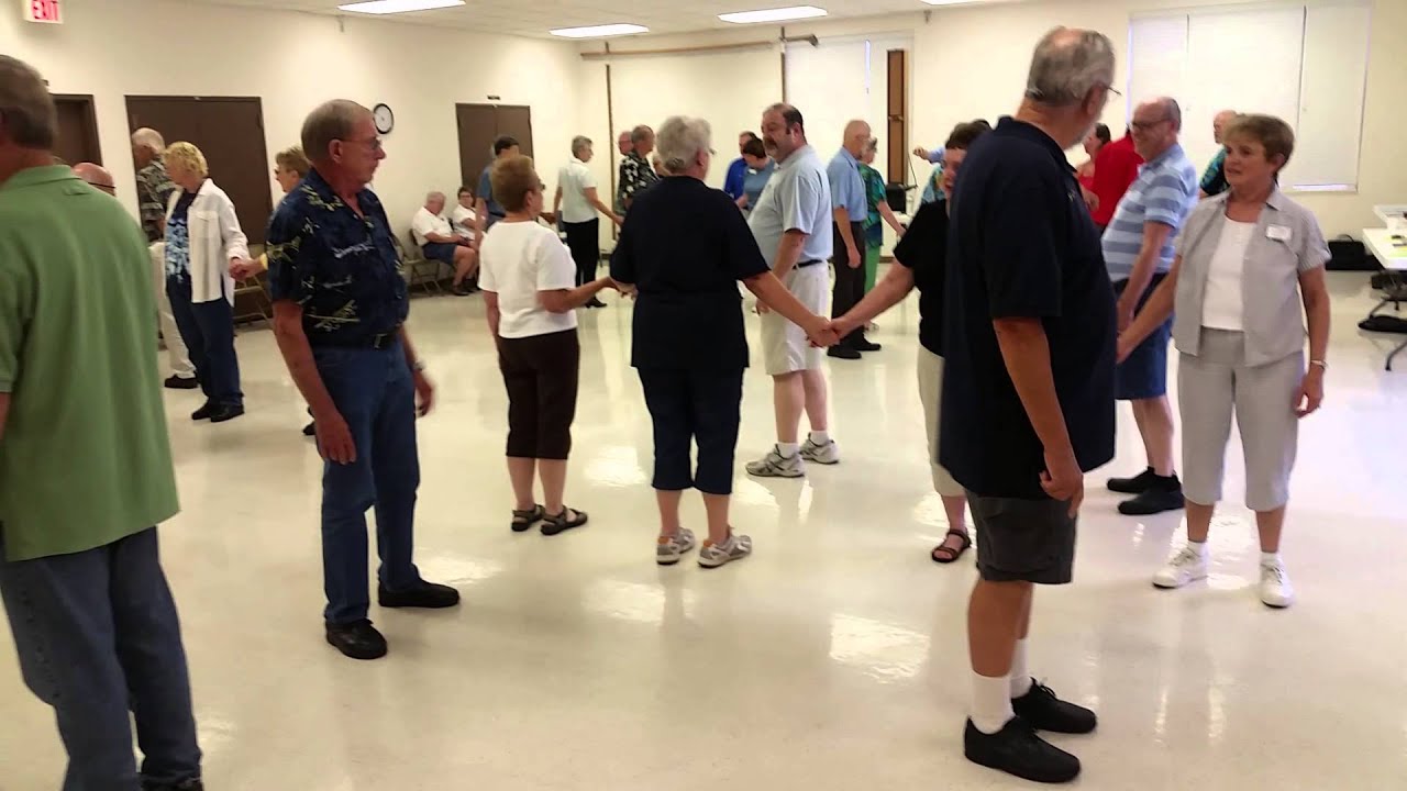 Square dancing with Romney Tannehill calling at the Zig Zags Square Dance Club in St. Louis, MO.