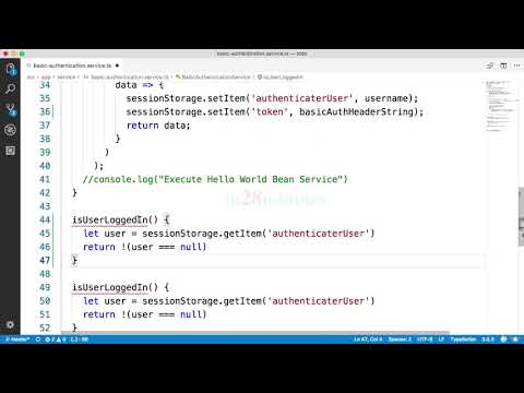 083 Step 82 Refactoring Angular Basic Authentication Service