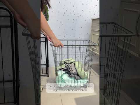 Gambar Informa Hugo Keranjang Laundry Dengan Roda - Hijau Tua