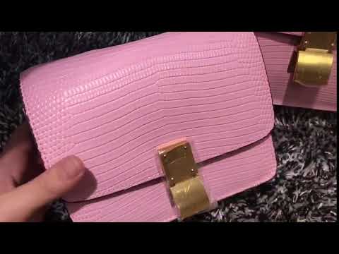 lizard leather handbag