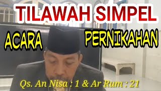 Download lagu Tilawah / Qiroah Simpel  Acara Pernikahan (Walimatul 'Ursy) || Qs. An Nisa : 1 disambung Ar Rum : 21 mp3 Download lagu Tilawah / Qiroah Simpel  Acara Pernikahan (Walimatul 'Ursy) || Qs. An Nisa : 1 disambung Ar Rum : 21 mp3