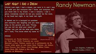 Last Night I Had a Dream - Randy Newman