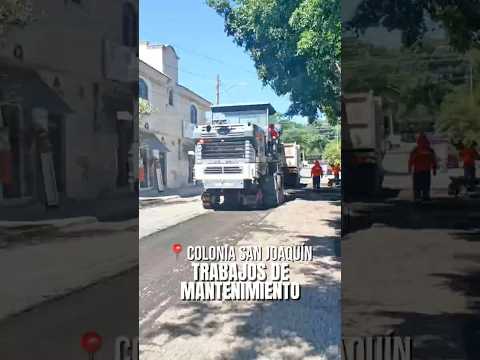 En la colonia San Joaquín después de un #MartesComunitario, estamos renovando las calles