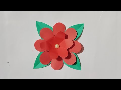 How to make paper flowers | Flower making with paper | Paper flower diy