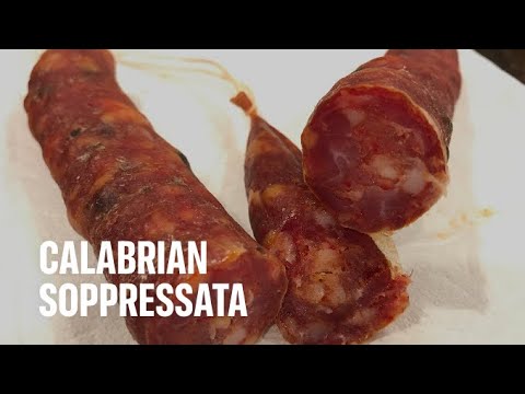 Southern Italian Calabrian Soppressata Calabrese - Recipe Below! :)