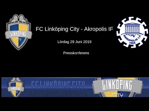 FC Linköping City - Akropolis IF Presskonferens (2019-06-29)