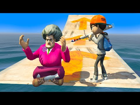 Scary Teacher 3D - Ice Scream, Nick and Tani With Miss'T Pranks - Game Animation