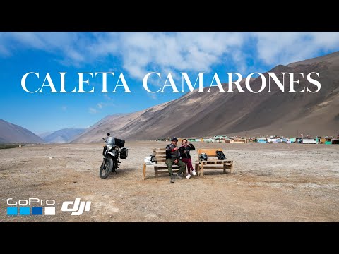 Caleta Camarones en moto 4K, Arica y Parinacota, GoPro - DJI Air 2s - R.E. Himalayan.