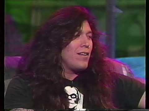 Chuck Billy and Louis Clemente (Testament) on Headbangers Ball (1990)
