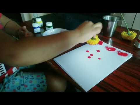 Flower Printing #fun ❤️❤️