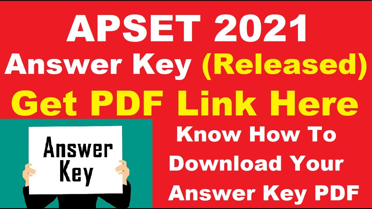APSET 2021 Answer Key (Released) - Download APSET 2021 Answer Key PDF Here