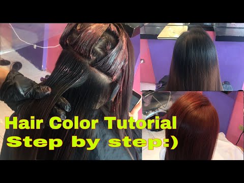Paano ang tamang pagkulay nang buhok / Burgundy Red hair color tutorial step by step.