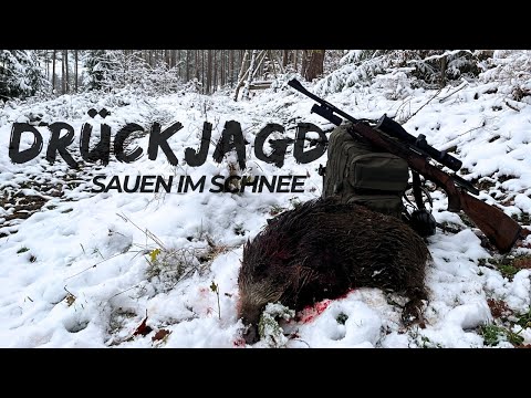 DRÜCKJAGD Märchen bei OutsideHunters | Thüringer Sauen im Schnee 2022 | chris_hunting