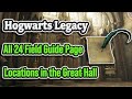 ALL the Great Hall 24 Field Guide Page Locations | Hogwarts Legacy 100% Walkthrough