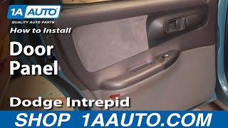 How to Remove Rear Door Panel 93-97 Dodge Intrepid