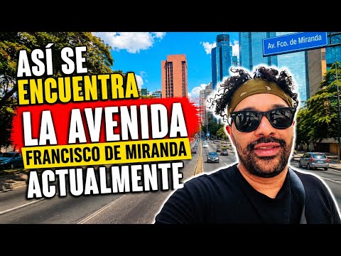 Así esta la avenida FRANCISCO DE MIRANDA CHACAO VENEZUELA 