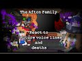 The Past Afton Family react to their future voice lines and deaths! | Our AU