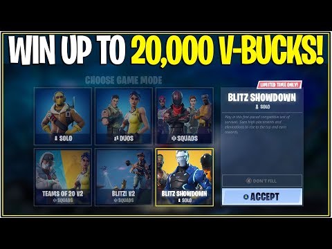 *NEW* Fortnite: SOLO COMPETITION LTM! "Blitz Showdown" | (Win up to 20,000 V Bucks!)