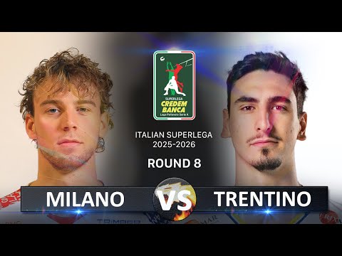 Milano vs Trentino | Italian Volleyball SuperLega 2025/2026