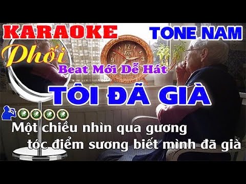 Tôi Đã Già | St : Vũ Vĩnh Phúc | Karaoke Nhạc Sống Tone Nam | Beat Chuẩn Chữ To Dễ Hat
