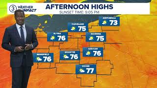 Cleveland weather forecast: Comfortable today, a few storms tomorrow